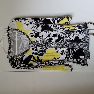 L Dana Buchman floral top